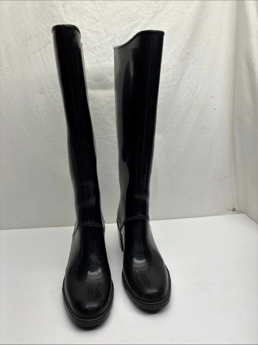 Marc Jacobs Classic Black Knee-High Rain Boots - Women's, SZ 6.5